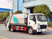 Camion à ordures électrique à énergie nouvelle Euro 4 Diesel 12 mètres cubes benne arrière 220 CV 6X2