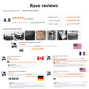 Para Erasmart, venta al por mayor, garantía de por vida I3200 Xp600 1390 L1800, cabezal A2 A3 A4 30cm, impresora Dtf, máquina de polvo Dtf - Product Image 3