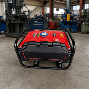 Generador Portátil de Gasolina Rojo de 3KVA con Motor de 4 Tiempos y 240V, Fácil de Transportar para Emergencias en el Hogar - Product Image 1