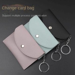 Kanniki. Cartera Corta Unisex de PU Impermeable con Botón, Estilo Coreano para Estudiantes, Porta Tarjetas Bancarias de Poliéster, Regalo Empresarial de Fábrica - Product Image 2