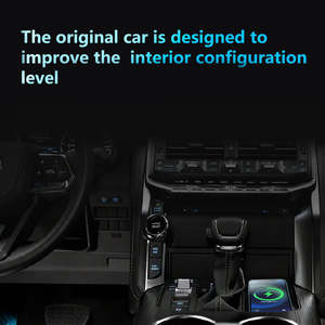 Cargador Inalámbrico Rápido para Auto, Adaptador QC3.0 para Teléfono Móvil, 12-24V, Carga Rápida, para Land Cruiser LC300 con Volante a la Izquierda, 2022 - Product Image 6