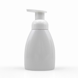 Bouteille plate en PET de 250 ml personnalisable jaune, blanc, vert avec pompe mousse pour désinfectant pour les mains, mousse nettoyante, lotion de <span class=keywords><strong>bain</strong></span> pour enfants - Product Image 5