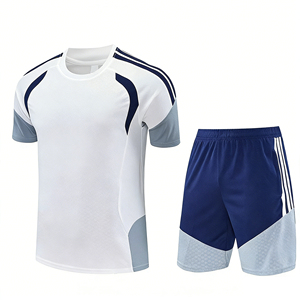 Summer Football Uniforms 26/27 Madrid Short-sleeved Training uniform set European football Jersey Breathable Polyester - Product Image 1