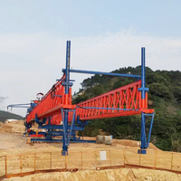 Lanceur de poutres de type treillis haute efficacité de 50 tonnes avec moteur et engrenages pour voie ferrée à grande vitesse, alimentation triphasée 380V 50Hz