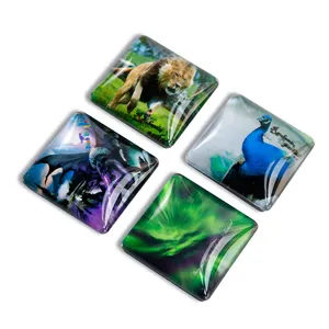 Custom Design Plastic Doos Kristal Glas Thailand Toerisme Souvenirs Koelkast Magneten
