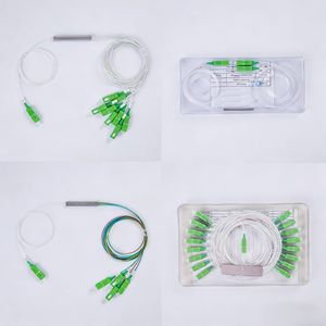 Divisor PLC 1x2 1x4 1x8 1x16 SC APC con Tubo de Acero para Fibra Óptica - Product Image 1