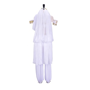Ropa de actuación de baile Terciopelo blanco Vientre <span class=keywords><strong>indio</strong></span> Traje de estilo árabe Danzante Maya Danza árabe Trajes de vientre tribal - Product Image 4