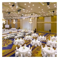 Tapis en laine chinois traditionnel personnalisé pour hôtels GuangZhou Nylon Salle de banquet Salle de bal Luxe Mur à mur Tapis turc