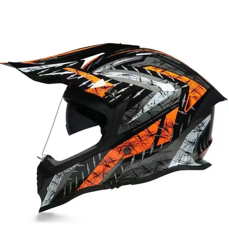 Venta caliente casco de la motocicleta fuera de carretera casco abajo carreras Motocross Casque Moto casco