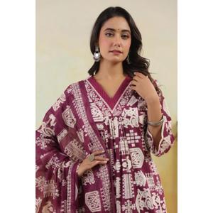 Premium Ladies Kurta para verano, venta al por mayor, nueva moda, conjunto de Kurti de algodón indio tradicional con bordado hecho a mano - Product Image 4
