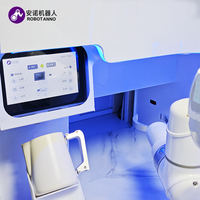 Distributeur automatique commercial 24h/24 sans personnel, robot à café intelligent IA, machine à café personnalisée avec impression de motifs latte