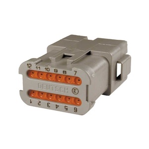 TE การเชื่อมต่อ <span class=keywords><strong>DT04</strong></span>-<span class=keywords><strong>12PA</strong></span>-<span class=keywords><strong>CE07</strong></span>ที่อยู่อาศัยสำหรับขั้วชาย, Wire-to-Wire, 12ตำแหน่ง - Product Image 4