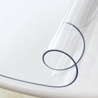 Protège-meubles en PVC pour bureau, rouleau de nappe transparente givrée, épaisseur 1,5 mm pour usage industriel et salle à manger