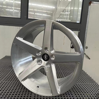 Jantes monobloc Yufei forgées 19/20 pouces à 5 branches profondément concaves pour M3 M4 G80 G82 - 5x112 Argent brossé