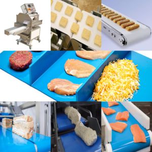 Beyaz gıda sınıfı düz taşıma elmas dokulu yağa dayanıklı PU konveyör bant - Product Image 5