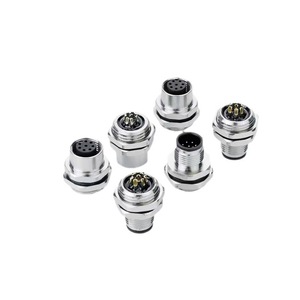 <b>Push</b>-pull Self-latching M12 Sensor A-code 5pin Male Mold Solder Circular Connector Assembly With Wire - Product Image 6