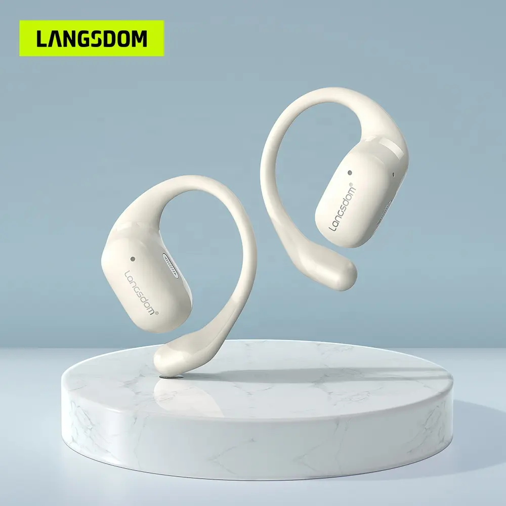 Ows Ear hook bluetooth Wireless Earphones Touch in-ear Noise Cancelling Sports Earbuds With ear hooks Headphones