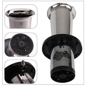 F-FARBIN 12V OOGA Klaxon de Voiture Classique Style Ancien Vintage Klaxon Vieux Tacot Chrome a Air Antiquites Klaxon AHOOGA - Product Image 2