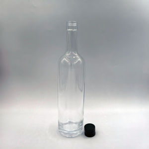 Bouteille en verre transparente vide de 700 ml (70 cl, 620 g) avec bouchon à vis pour <span class=keywords><strong>Vodka</strong></span>, Whisky, Brandy, Gin, Rhum, Tequila – <span class=keywords><strong>Prix</strong></span> usine avantageux - Product Image 5