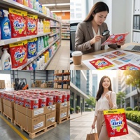 Sachets Doypack Personnalisés Scellés pour l'Emballage de Produits Chimiques Quotidiens et de Snacks, Qualité Alimentaire, Impression de Logo Disponible, Modèle GR-040