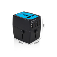 Foxcan All-in-One 2000W Power Universal Travel Converter Chargeur Europe UK Convertisseur de tension avec 5 ports USB pour 220V à 110V