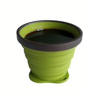 Gobelet d'eau pliable en silicone, tasse de voyage portable pour le camping et la randonnée