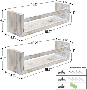 <span class=keywords><strong>Sorbus</strong></span>-estantes flotantes para libros, de madera con montaje en pared estante de almacenamiento, organizador para habitación de niños - Product Image 3