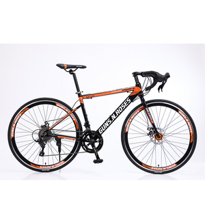 Bicicleta de Carretera de Carreras de Acero de 700c de Alta Velocidad, 21 Velocidades, Freno de Disco, Llanta de Aluminio, Marca Shenghong SHR05, Llanta de Aleación de Aluminio, Fábrica en China - Product Image 1