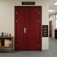 Porte en bois composite ignifugée certifiée EN16034, double peinture, avec design OEM ODM