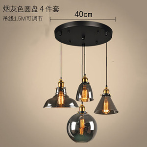 Nordic Retro Minimalist Transparent Glass Pendant <b>Light</b> Round Led Home Dining Room Lighting - Product Image 2