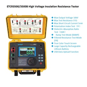 ETCR3500 ETCR3500B Medidor Digital de Resistencia de Aislamiento de Alto Voltaje 5KV-10KV 5T con 3% de Precisión y Modos RAMP/STEP FR DAR Detect - Product Image 3