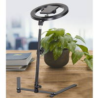 LED Live Broadcast Ring Light Makeup Live Selfie Tripod Stand Phone Holder 10inch Photographic Light with desktop tripod stand