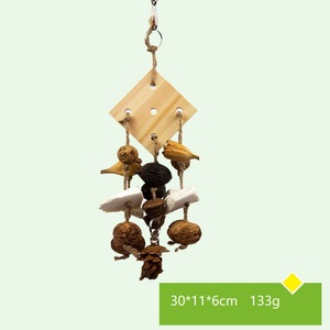 Top vendeur oiseau perroquet balançoire jouets à mâcher en bois naturel herbe suspendus jouets d'oiseaux - Product Image 6