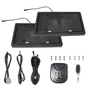 Copritarga per Auto Standard Americano, Porta <span class=keywords><strong>Targa</strong></span> Automatico con Telecomando, Protezione Fuoristrada Invisibile in Acciaio Inox - Product Image 3