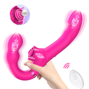 Strap-on per marito e moglie vibratori donna con coppia di controllo lesbica Dildo vibratore anale Sexy giocattoli Vagina masturbazione - Product Image 1