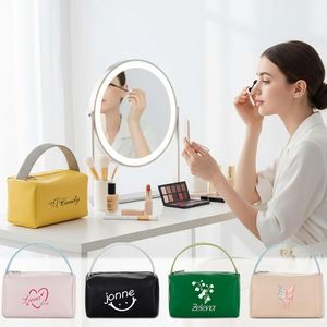 Sac de maquillage personnalisé sur mesure, trousse de toilette de voyage, organiseur de cosmétiques, cadeau de la Saint-Valentin, cadeau d'anniversaire pour femmes et filles - Product Image 3