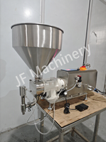Équipement de remplissage semi-automatique à pompe lobulée certifié CE pour cosmétiques, boissons, produits chimiques, shampoings, huiles, liquides de soin de la peau avec moteur