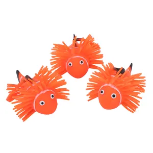 XTQ 흰 동가리 새로운 인기있는 스타일 짜기 깜박이는 니모 물고기 어린이 놀이 스트레스 금붕어 물고기 장난감 복어 장난감