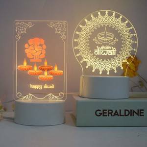 家居灯排灯节装饰品批发照明礼品供应商Dussehra Vijayadashami印度发光二极管排灯节礼品 - Product Image 5