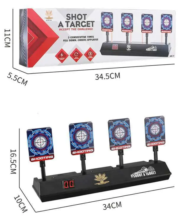 전자 총격사건 표적 득점 자동 리셋 총 장난감을 위한 디지털 방식으로 표적, 아이를 위한 총격사건 게임 장난감 선물