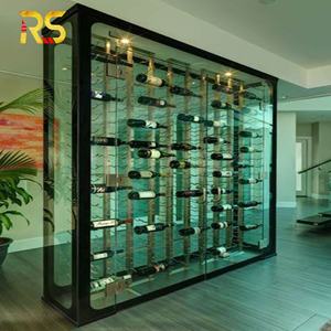 Oturma odası zemin tavan şarap rafı ekran Modern şarap dolabı bar oturma odası mobilya ev yapımı şarap depolama dolabı led ile - Product Image 5