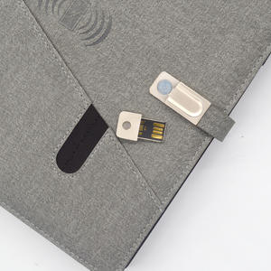 Innovation Business Gift A5 ordinateurs portables chargeur sans fil Agenda Power Bank 8000 mAh journal intelligent avec Flash USB - Product Image 5