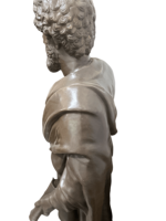 Haute Qualité Bronze Religieux Saint Statue Exquis Artisanat Art Décor pour Jardin ou Église Offre Spéciale Figurine