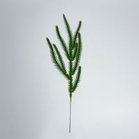 Ranting Pinus Buatan YL Dekorasi Pohon Natal Ramah Lingkungan Plastik Tahan Lama Simulasi Tinggi Hijau 37cm Untuk Dalam Ruangan
