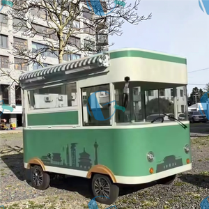 Chariot à hot-dogs électrique à quatre roues, <span class=keywords><strong>remorque</strong></span> alimentaire remorquable pour cuisine mobile, pour café, tacos, pizza, camion de crème glacée, restaurants - Product Image 4
