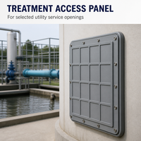 Plaque d'accès au réservoir de neutralisation FRP pour les ouvertures d'accès aux équipements de traitement de l'eau et les zones utilitaires