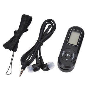 Factory Ultra Compact Pocket FM Radio Digital LCD Display <b>Auto</b> Scan Memory Preset Portable Mini Receiver Meeting Outdoor - Product Image 4