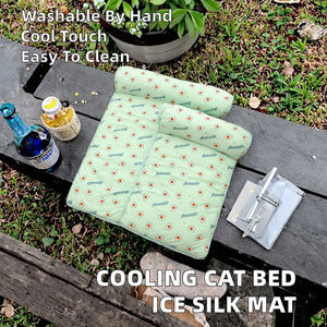 Großhandel Sommer kühlung PVC Haustier bedarf Katzen bett & Wärmeschutz matte Solid Kennel Nest Print Eisse iden matte Animal Pet Pad - Product Image 2