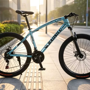 Bicicletta <span class=keywords><strong>da</strong></span> Montagna Stabile per Fuoristrada con Doppio Freno a Disco, Regalo Meraviglioso per Adulti, Ideale per Feste di Compleanno - Product Image 1