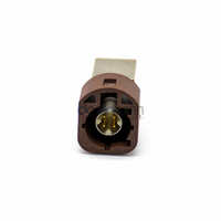Conector Macho HSD de Alta Velocidad de 4 Pines, Código F, Montaje en PCB con Orificio Pasante para Radio Satelital de Vehículo